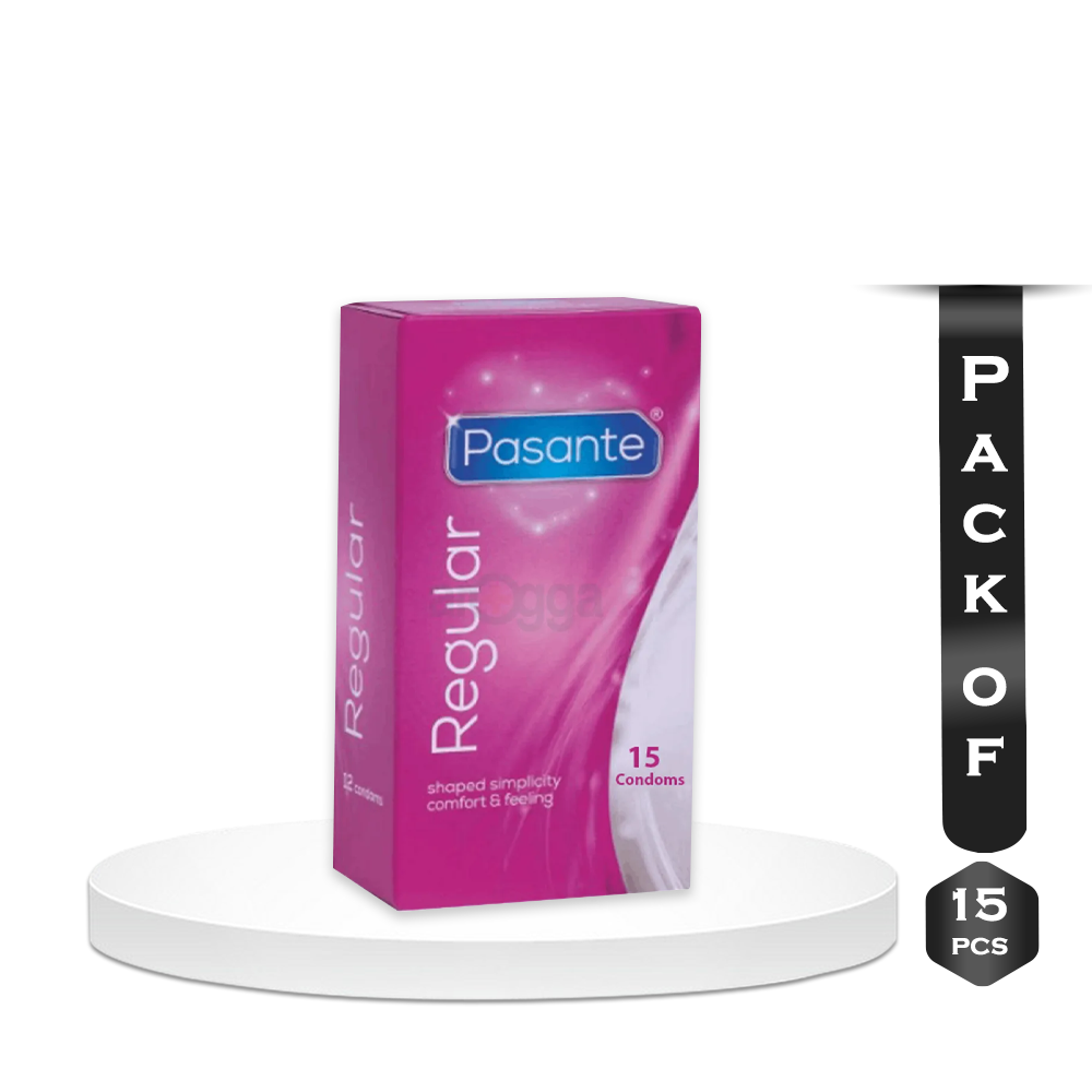 Pack of 15 Pieces Pasante Regular Comfort and Feeling Condoms