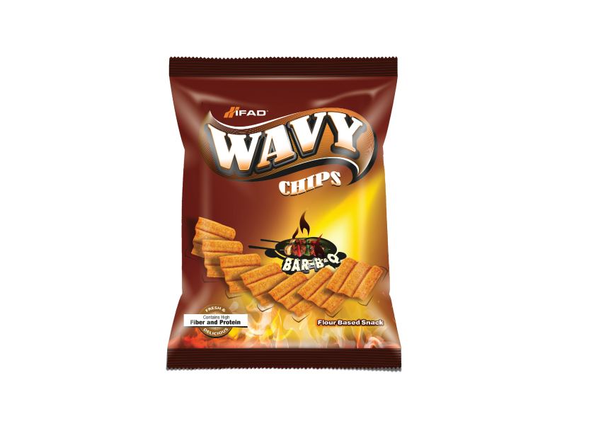 Ifad Wavy BBQ Chips - 25gm 