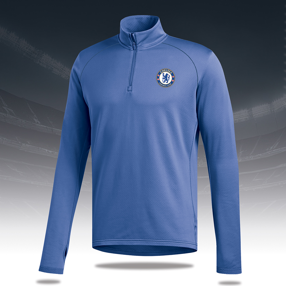Chelsea Poly Cotton Full Sleeve Training Jersey	- Deep Royal Blue - CHL FS