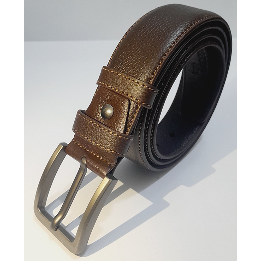 Tesscot Leather Belt For Men - Chocolate - T-Belt -2PART BRW-2001