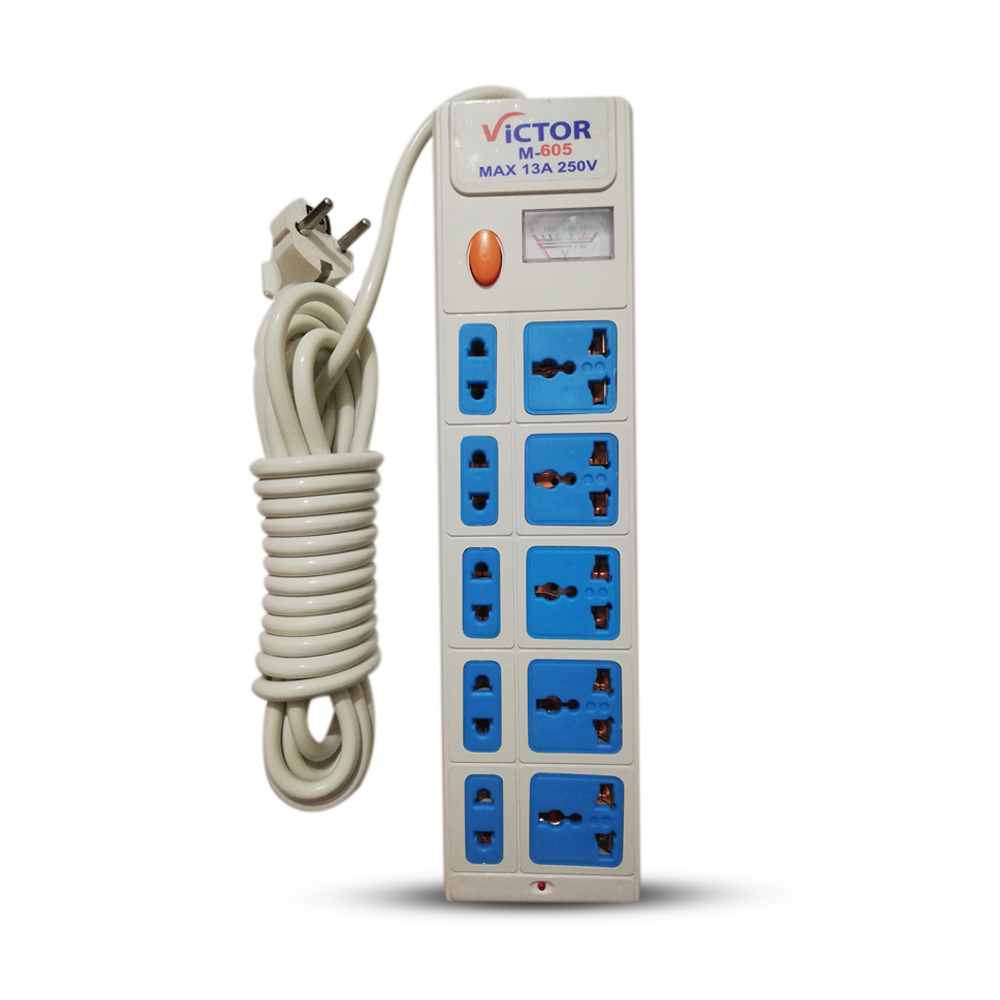 Victor M605 8 points Multiplug 5 Mtr White
