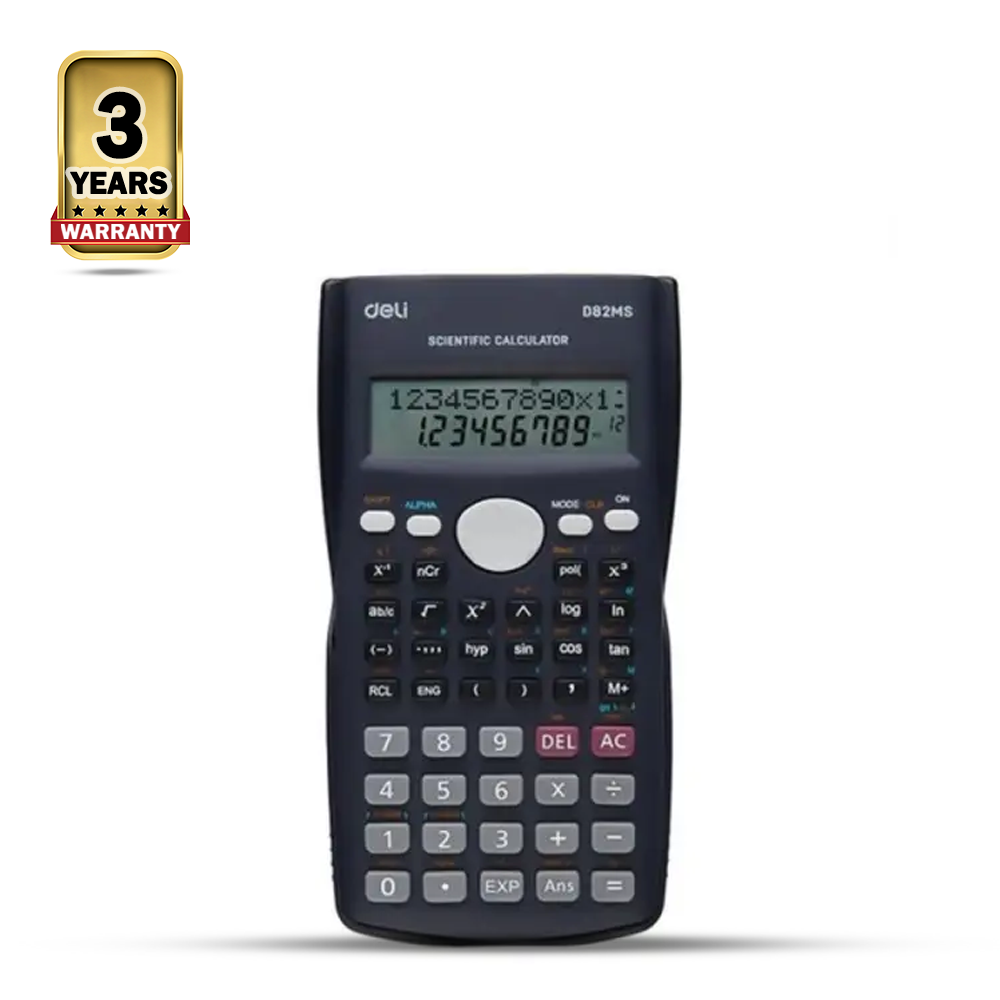 Deli ED82MS Scientific Calculator - Black