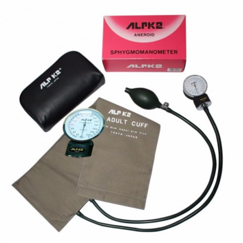 Alpk2 Manual Blood Pressure Machine and Stethoscope - Black