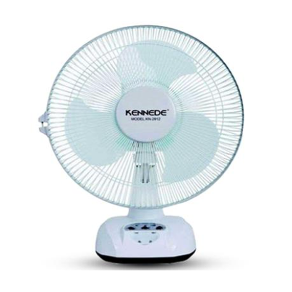 Kennede 2912 Rechargeable Fan - 12 Inch - White