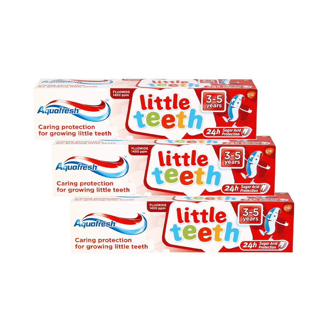 Aquafresh Little Teeth Toothpaste Pack of 3 - 50ml X 3 - RTS -01