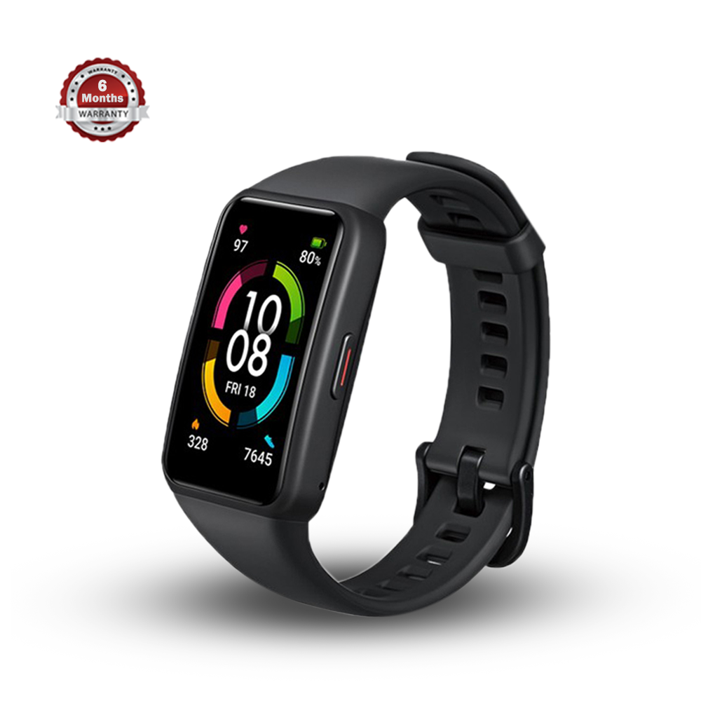 Honor Band 6 Silicon Smart Watch - Black