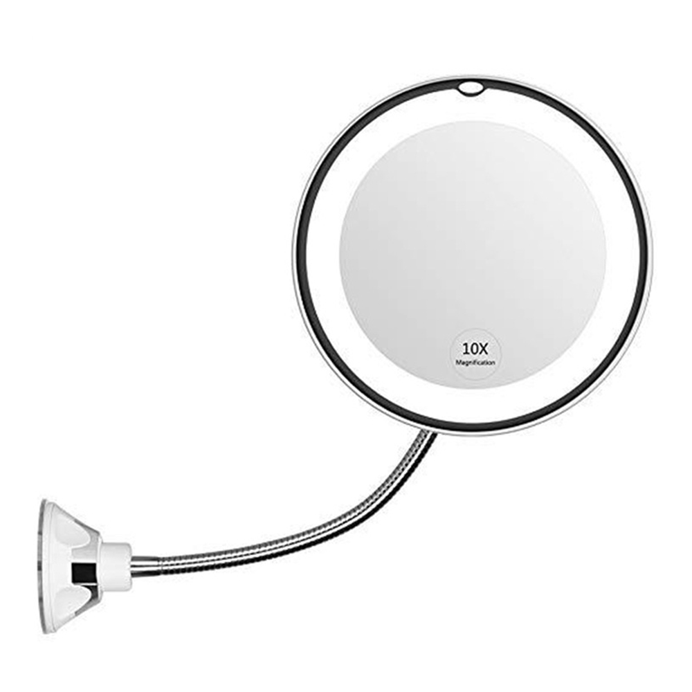 Magnifying Makeup Shaving Mirror With Ring Light - 10X 