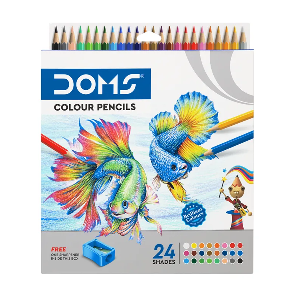 DOMS Full Size Colors Pencil - 24 Colors