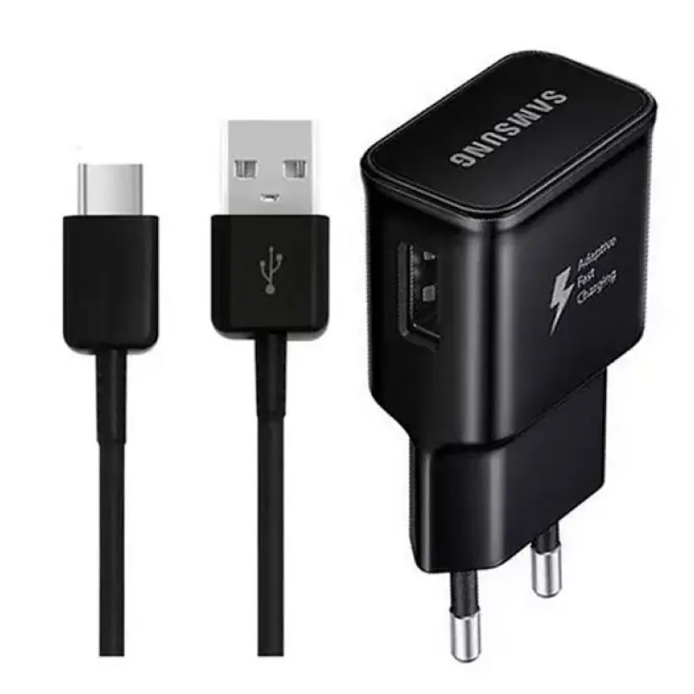 Samsung 15W Fast Charging Charger Adapter With Type C-Cable - Black