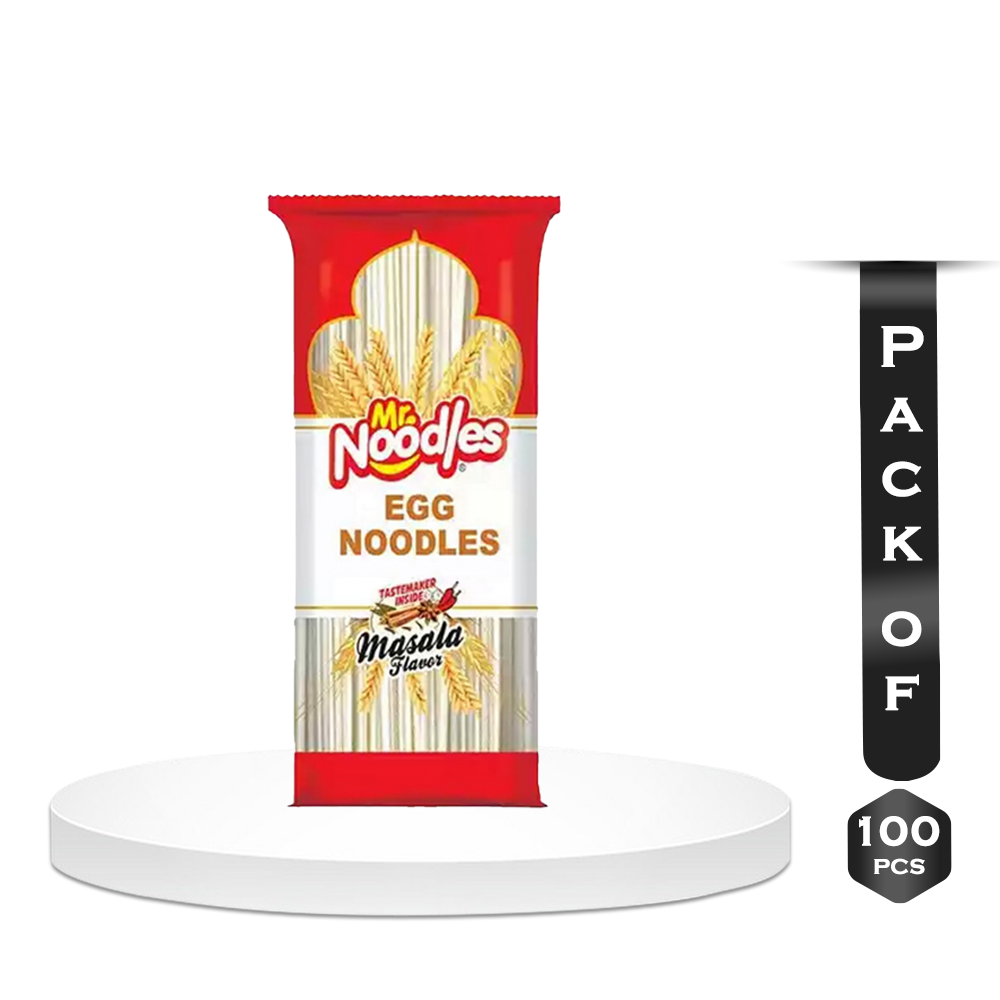 Pack Of 100 pcs Pran Mr. Noodles Masala Flavor Egg Stick Noodles - 180gm