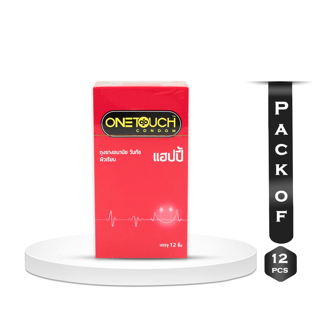 Pack of 12 Pieces OneTouch Ultra Thin Happy Condoms