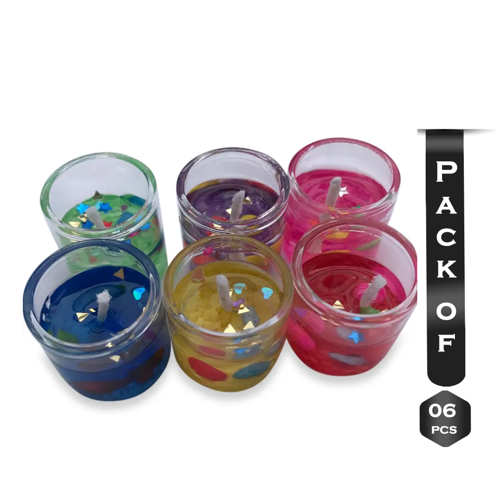 Pack of 6 Pcs TOTEM Gel Candle