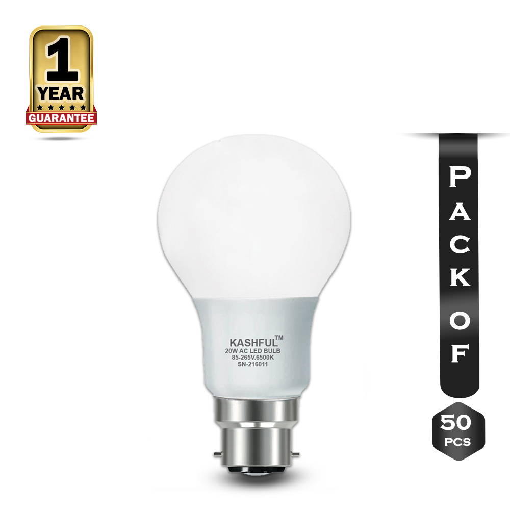 Pack Of 50 Pcs KASHFUL LED Light - 20w - White