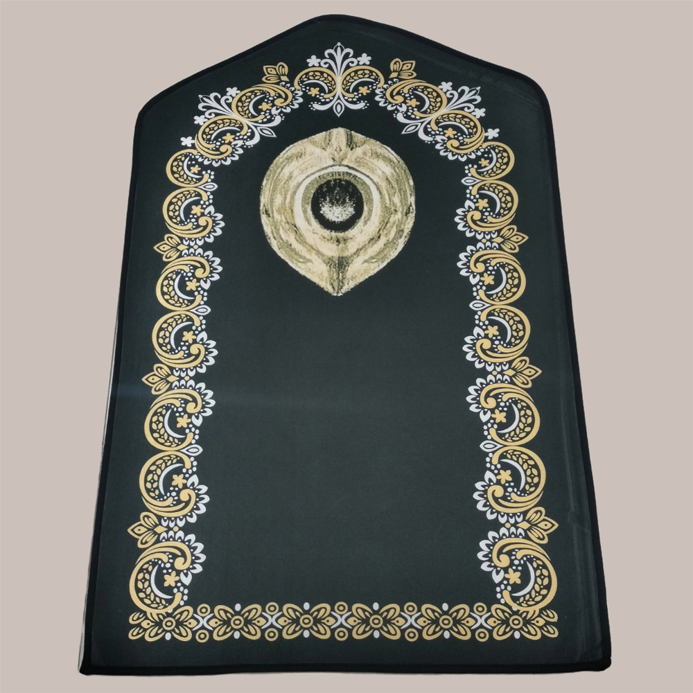 Prayer Mat Jaynamaz For Muslims - Black - 4362