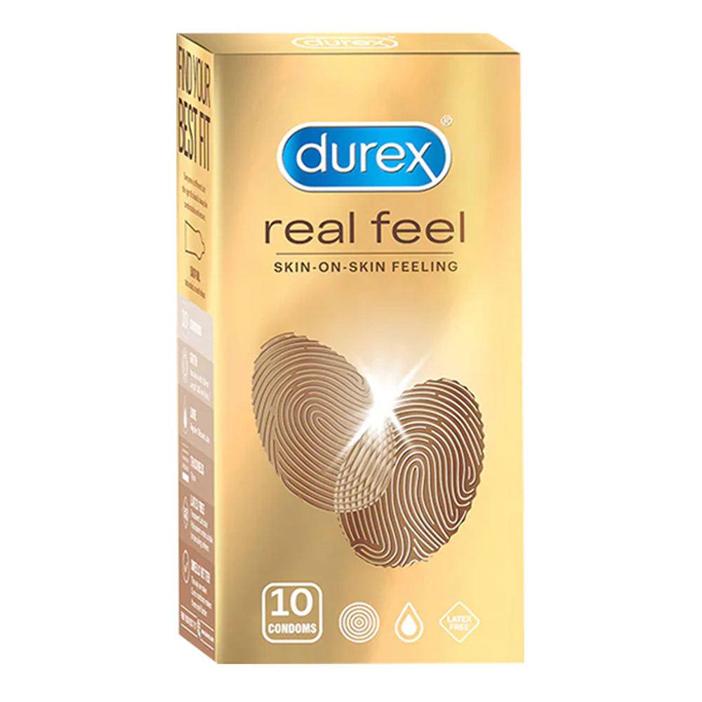 Durex Real Feel Skin on Skin Feeling Condom - 10Pcs