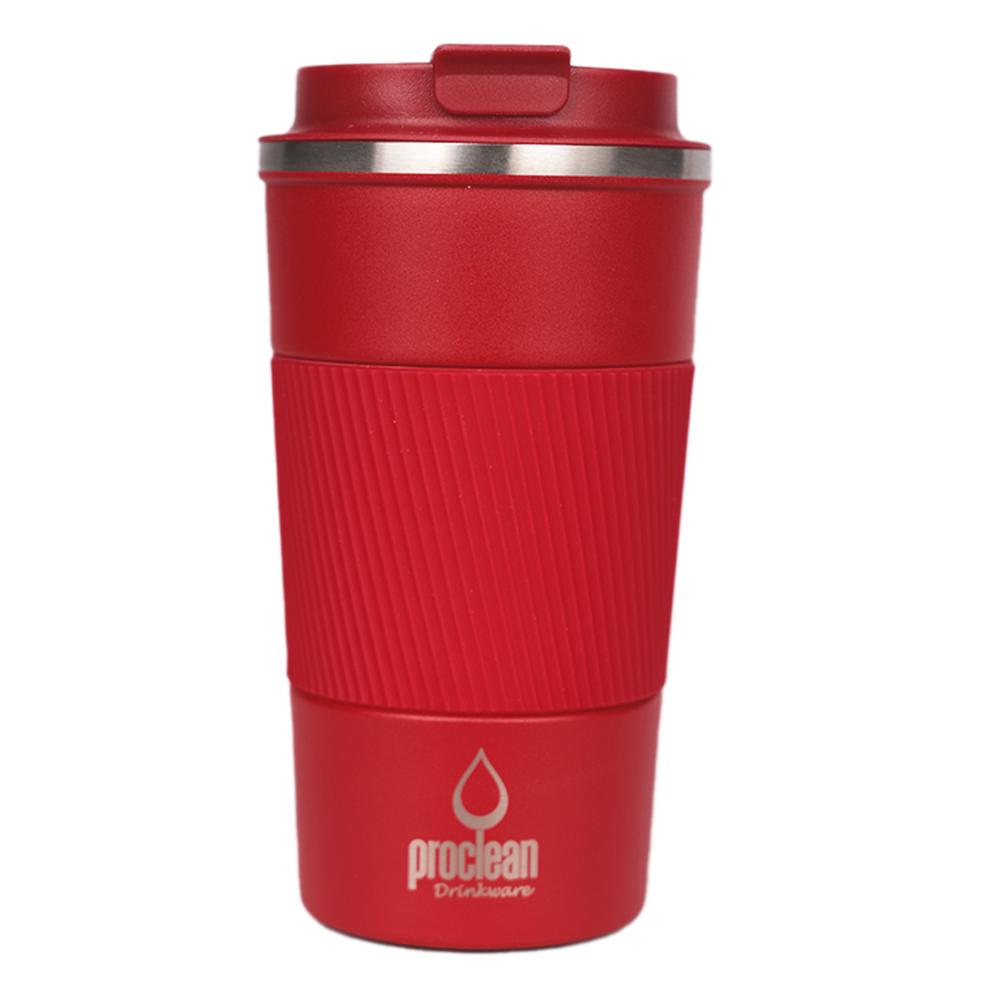 Proclean Grip N Go SS Thermos Coffee Mug - 510ml - Red - CM-1756