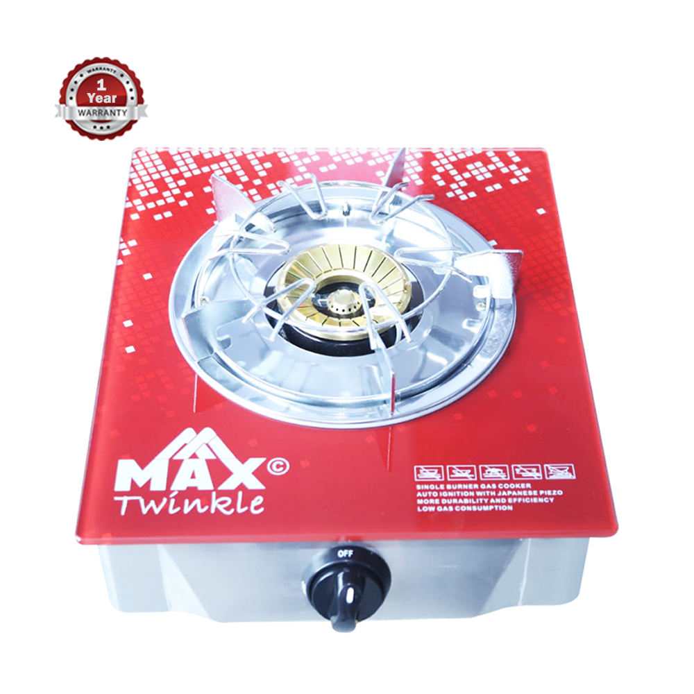 MAX MX-302 Twinkle Single Burner Gas Stove - Red