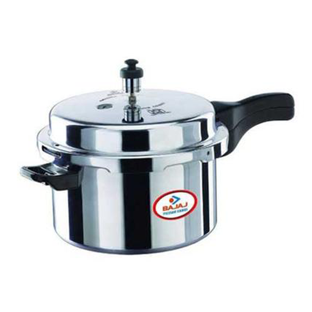 Bajaj PCX-10 Aluminium Pressure Cooker - 10 Liter - Silver