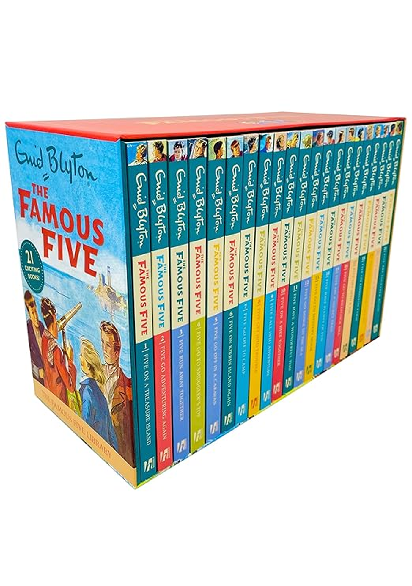 Famous Five 21 Book Complete Classic Edition Gift Set By Enid Blyton