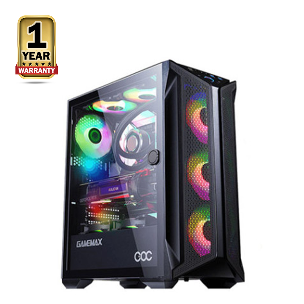 GameMax Brufen C1 Cooling and Over Clocking Gaming Cases - Black