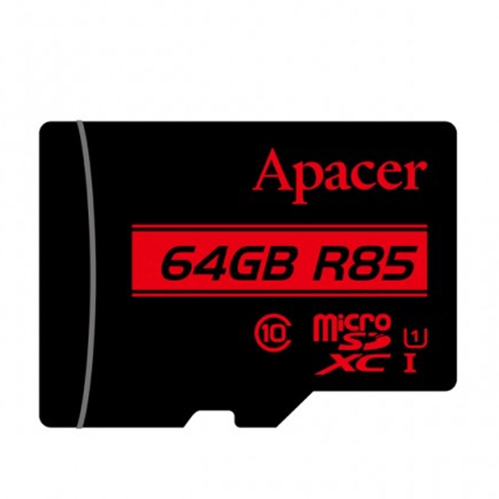 Apacer 64GB Micro SDHC UHS-I U1 CLASS10 W/1 Adapter RP-R85