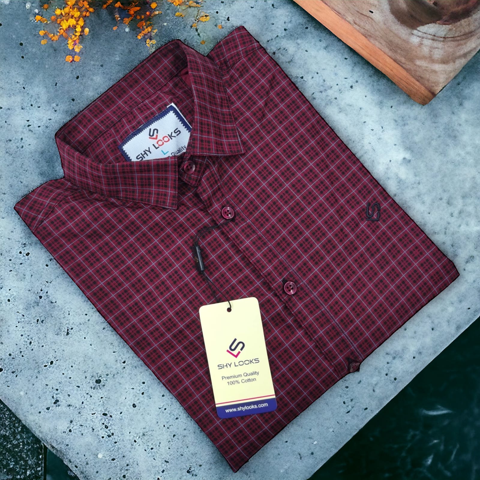 Cotton full Sleeve Check Shirt  For Men - Multicolor - OP572