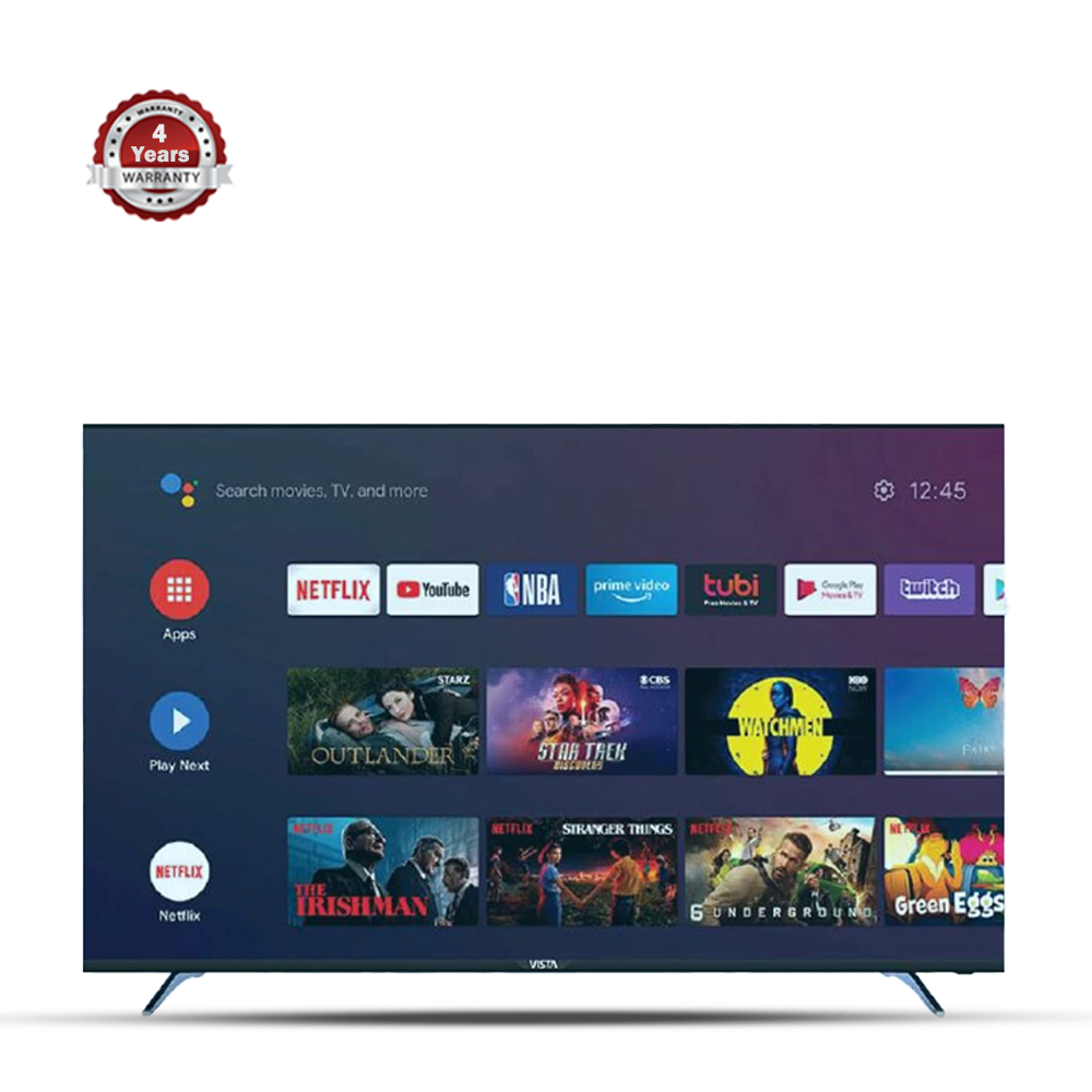 Vista Bezel Less UHD Android TV - 32 Inch