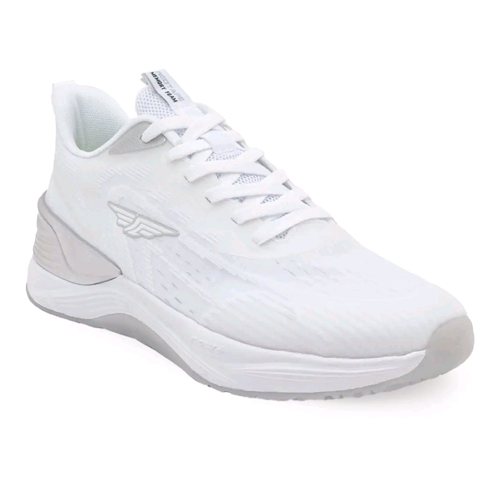 Red Tape Mesh Athleisure Sports Shoes For Men - White