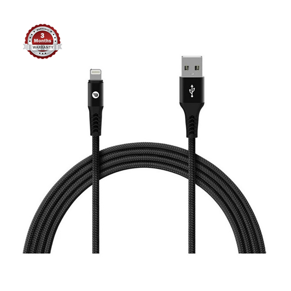 BAYKRON BA-LI-BLK1.2 USB to Lightning MFI Cable - 1.2m - Black