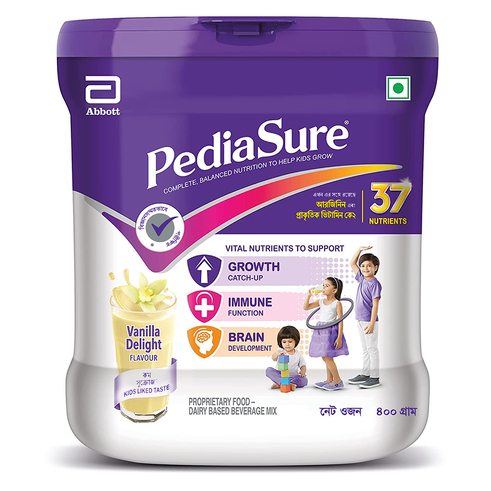 PediaSure Vanilla Flavor Health and Nutrition Drink Powder For Kids - 400gm - 2030004034