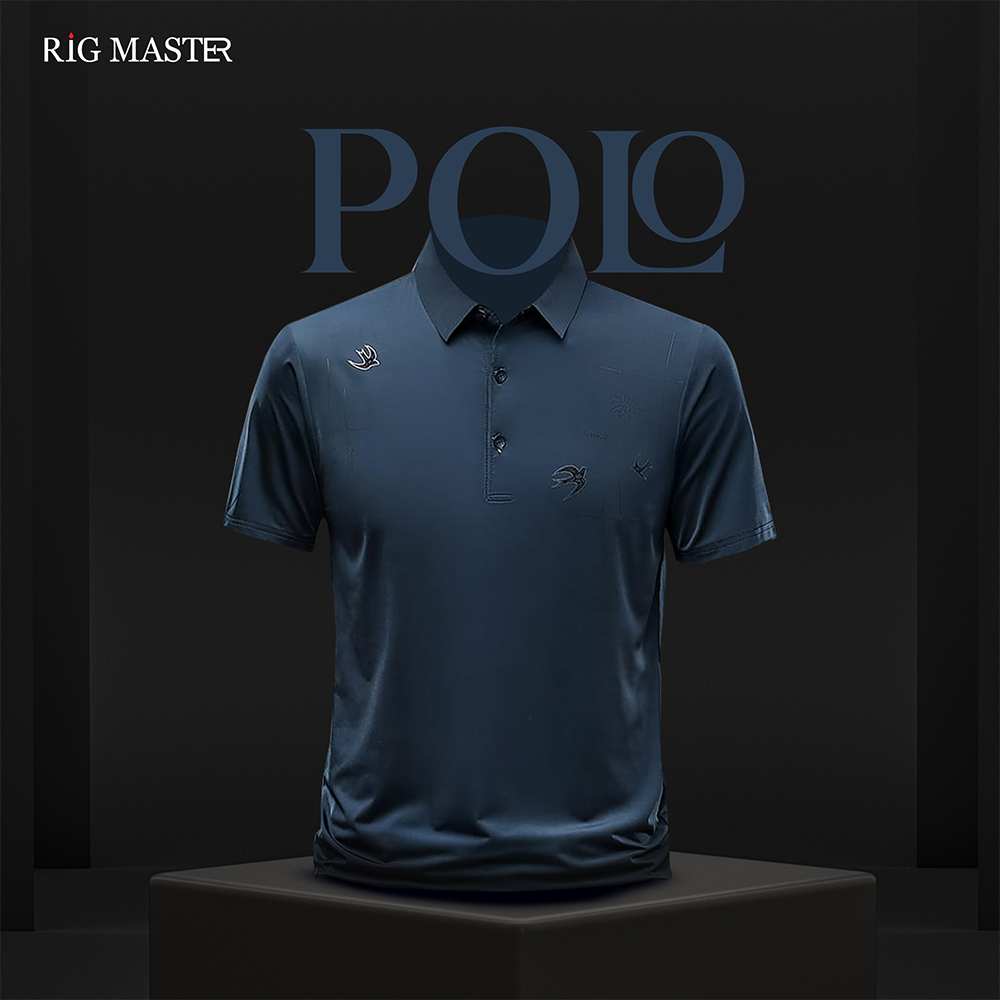Stitch Half Sleeve Polo Shirt For Men - Light Maroon - POLO - 026