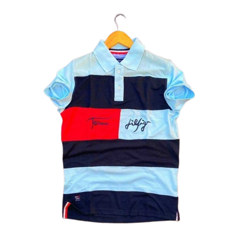 PK Cotton Half Sleeve Polo For Men - Multicolor - PT-250