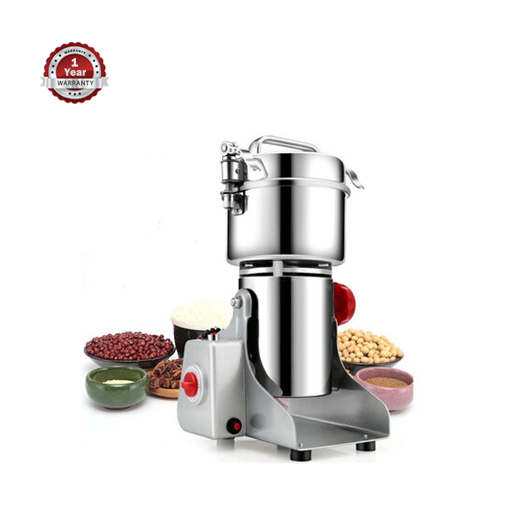 Electric Commercial & House Use Stainless Steel Spice Grinder - Silver