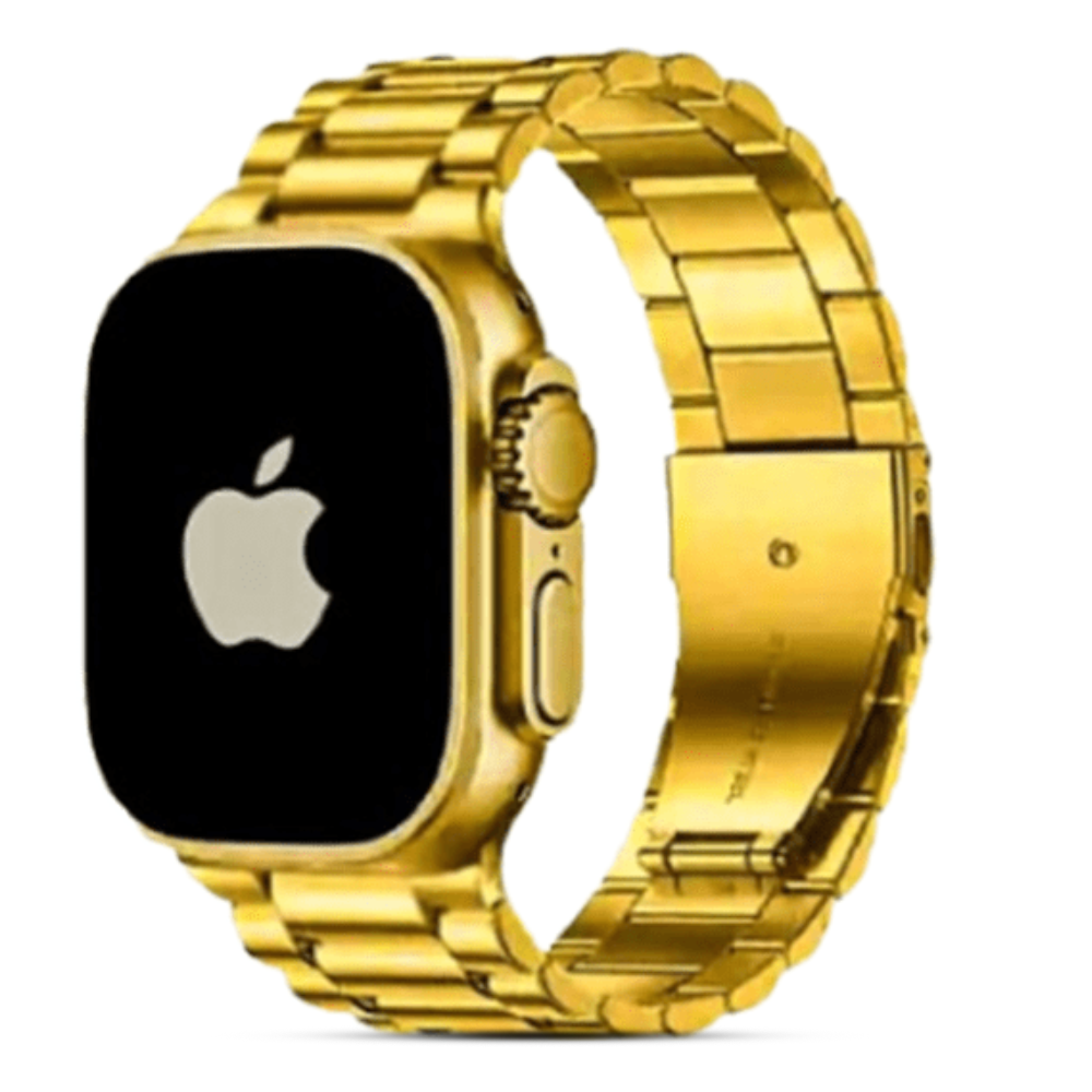Apple Logo Smart Watch Gold Edition - Golden