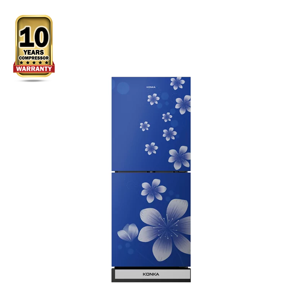 Konka KRB-190GB Blue Delphinium Refrigerator - 190 Ltr - Blue