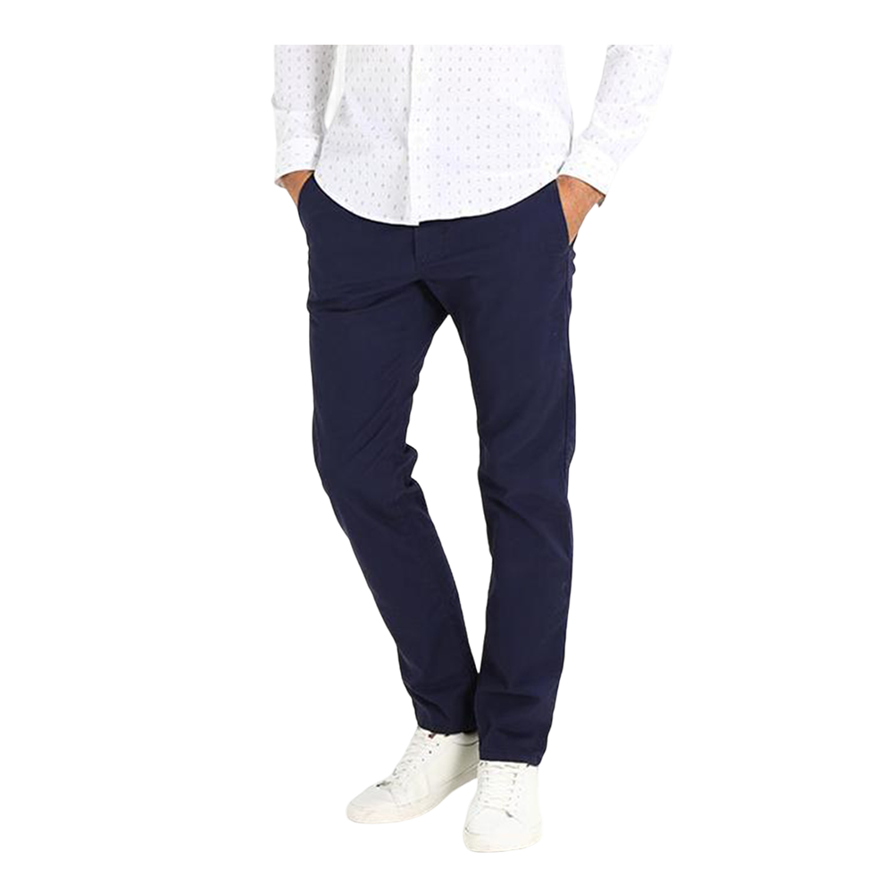 Cotton Chinos Gabardine Pant For Men - Royal Blue - NZ-3169