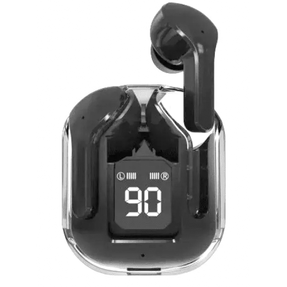 Ultrapods Max Transparent Wireless Earbuds - Black