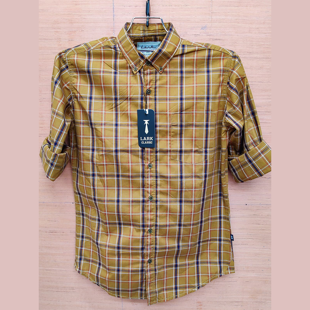 Cotton Full Sleeve Casual Shirt For Men - Multicolor - SRT 2094