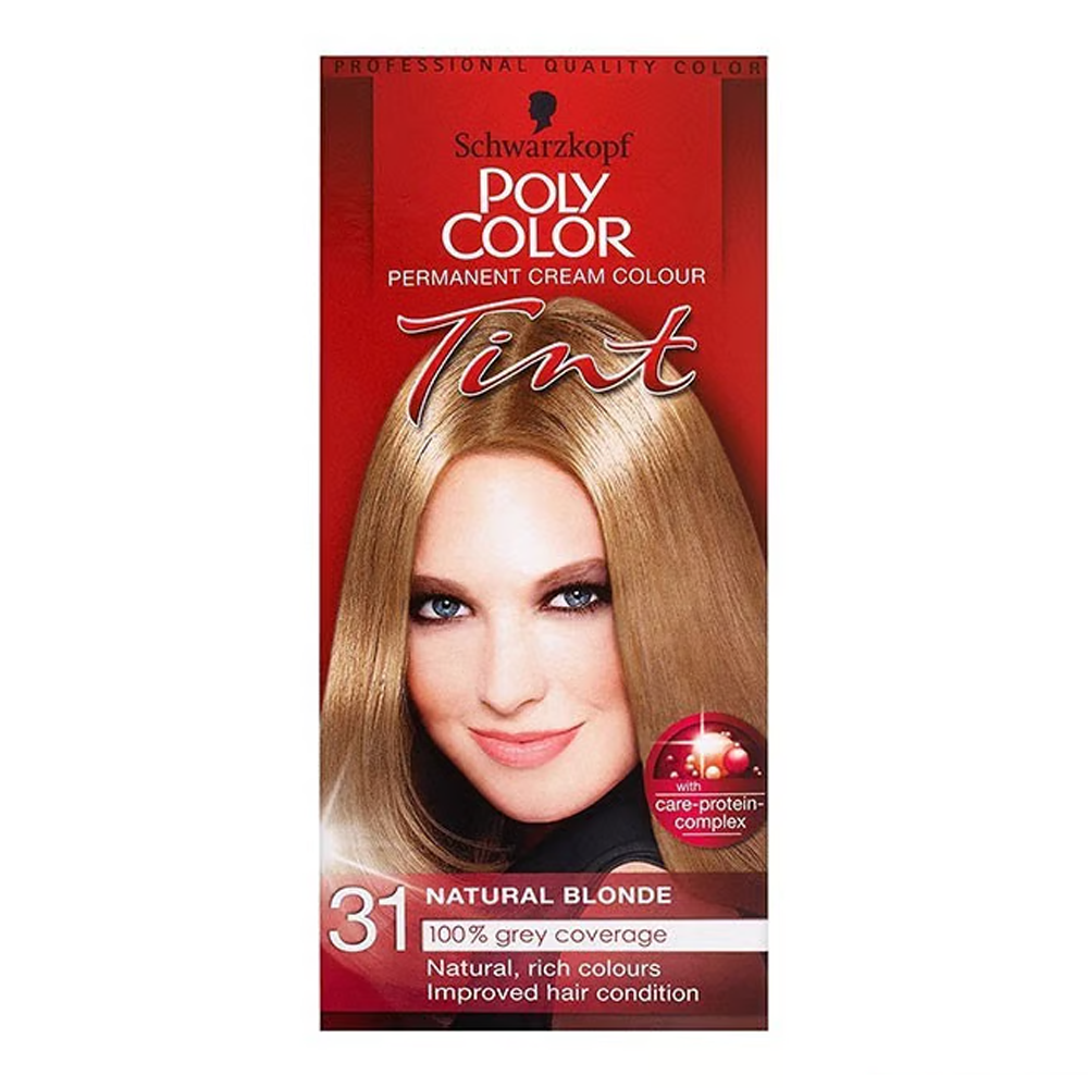 Schwarzkopf Poly Color Permanent Cream Colour Tint - 31 Natural Blonde