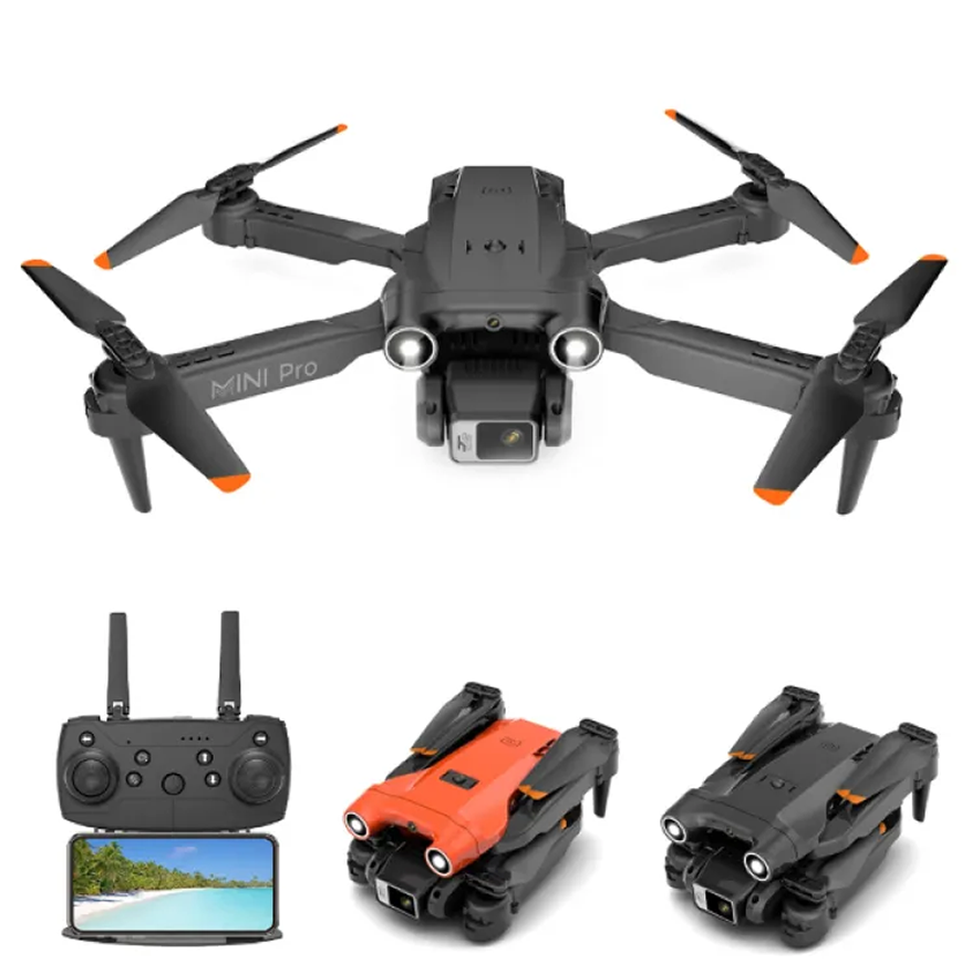 H63 Professional UAV 4k Dual Camera Foldable RC Drone - Black