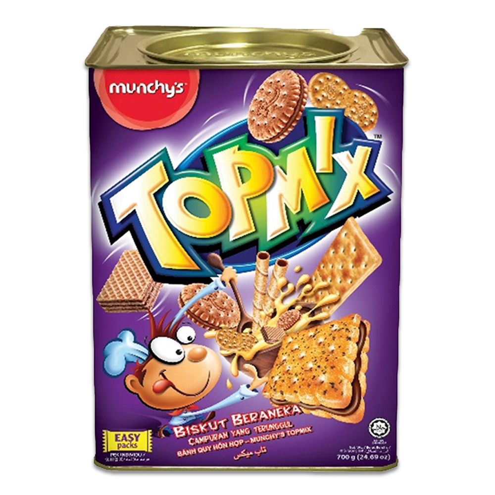 Munchys Topmix Assorted Biscuits Tin - 700gm - 200001382