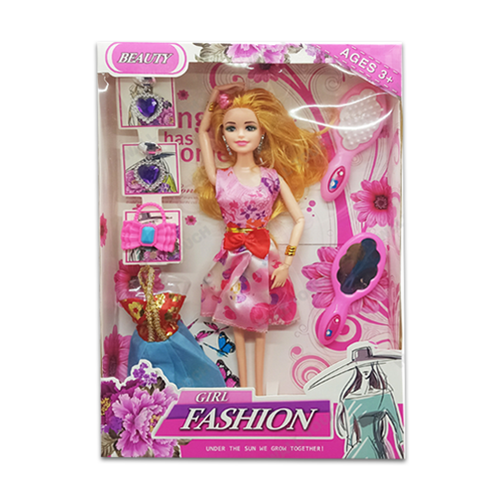 Beauty Fashion and Stylish Barbie Doll Toy With Dress and Accessories - 150692981