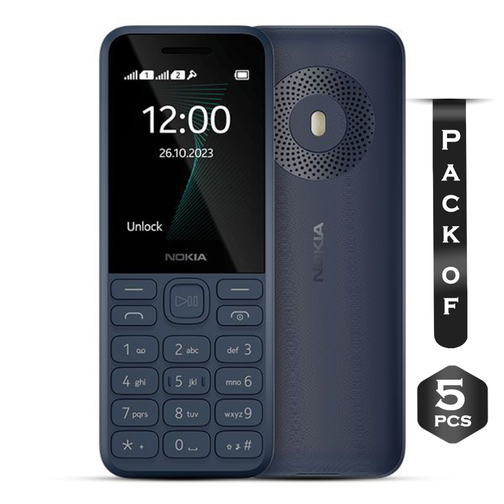 Pack of 5 Pcs Nokia 130 Music Dual Sim Feature Phone