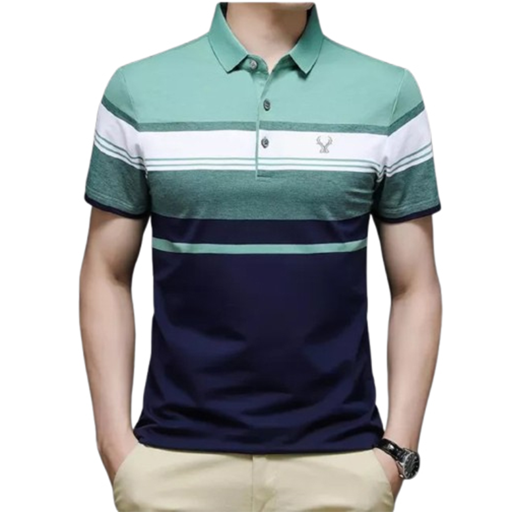 PP Jersey Half Sleeve Polo For Men - Multicolor - PT-D7