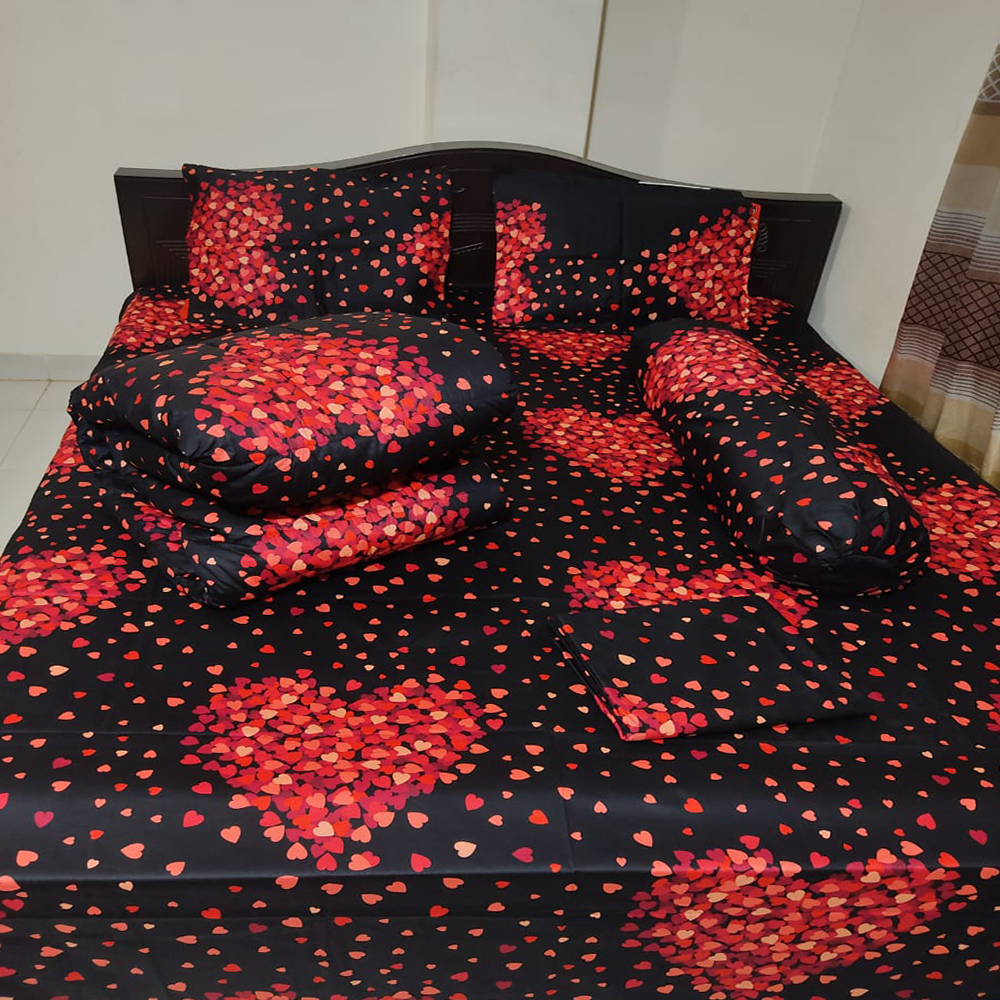 Twill Cotton King Size Comforter - Multicolor - CM-T01