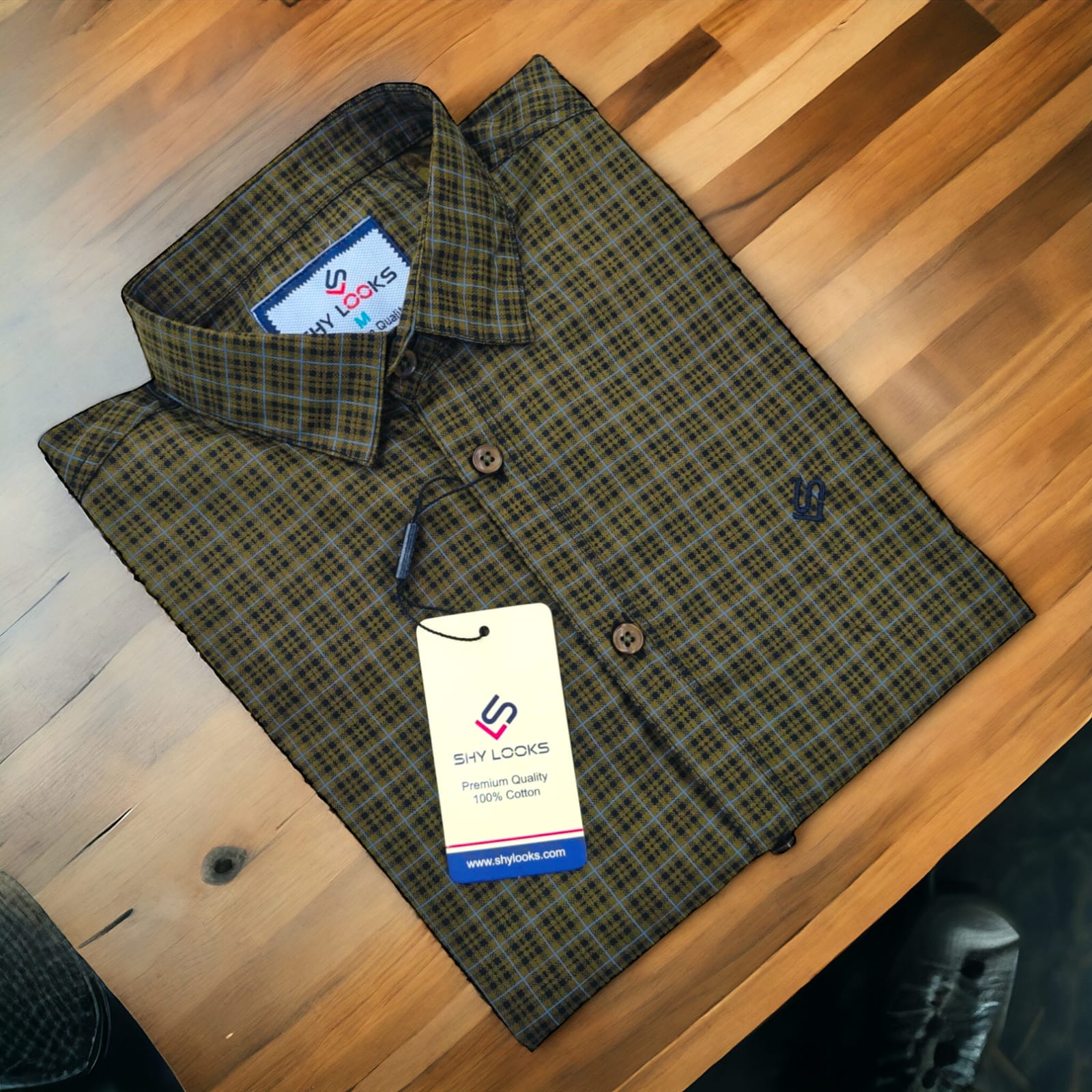 Cotton full Sleeve Check Shirt  For Men - Multicolor - OP529