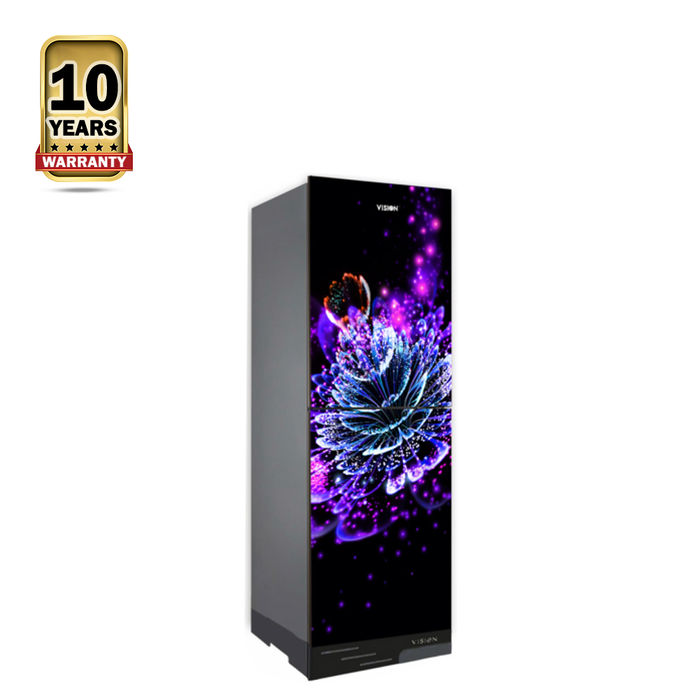 Vision GD RE-242 Refrigerator - 242 Liters - Light Point Flower