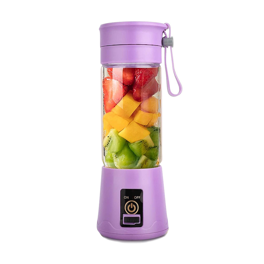 Portable Electric Rechargeable Fruit Juicer Blender and Mixer - 400ml