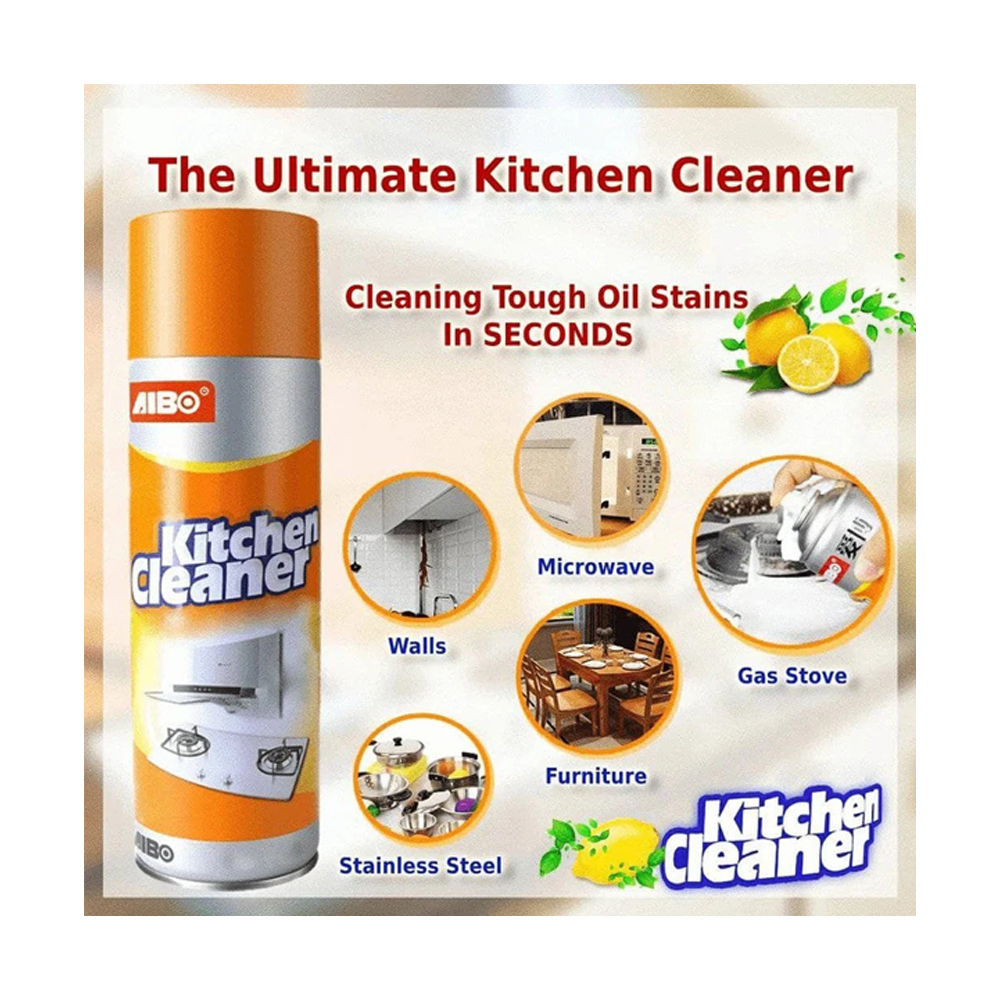 Kitchen Foam Cleaner Spray 500ML - Orange