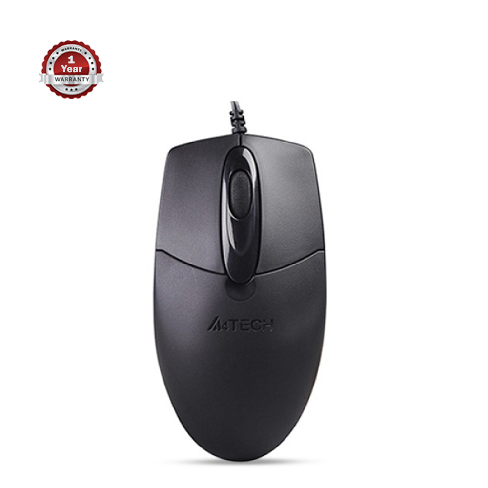 A4tech OP-720 Optical USB Wired Mouse - Black